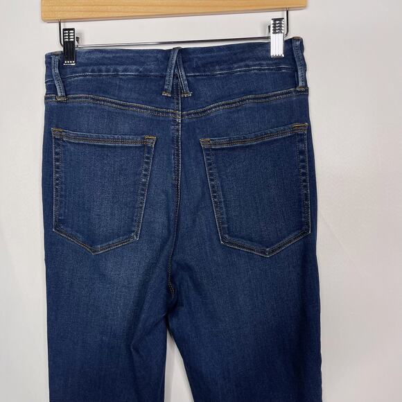 Good American Size 4 / 27 Good Legs Skinny Jeans Medium Wash Blue Stretch Cotton - Picture 5 of 11